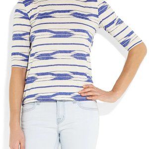 J.CREW Ikat-print cotton T-shirt
